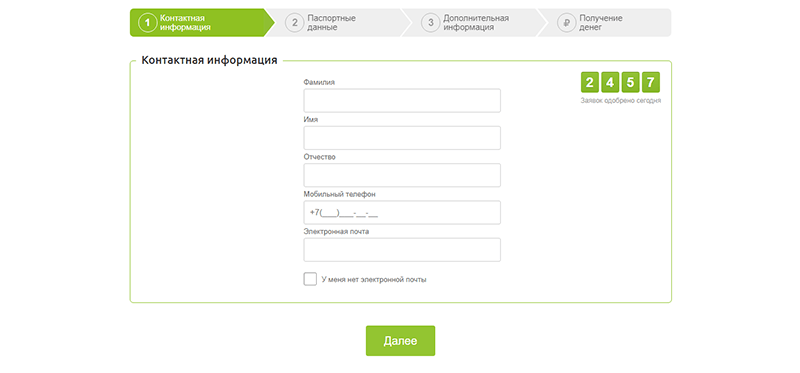 Оформление заявки в МаниМен в Рыльске